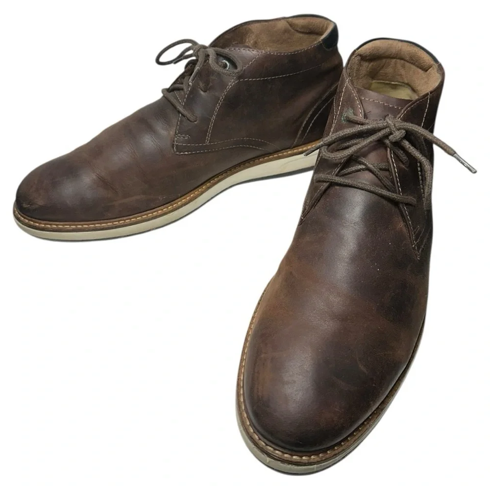 Florsheim Men’s Size 11 Brown Leather Lace Up Scarsdale Chukka Boots